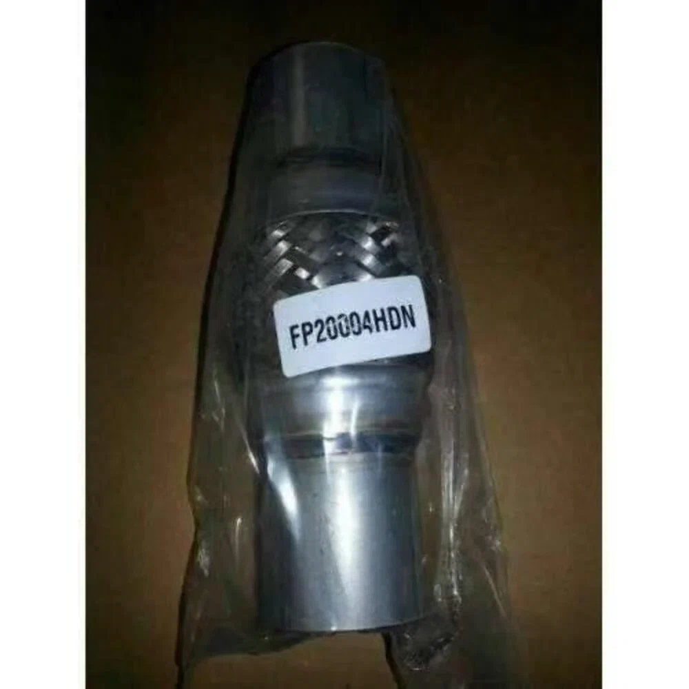 Exhaust Flex Pipe 2 x 4 with Ends Stainless Steel Double Braided